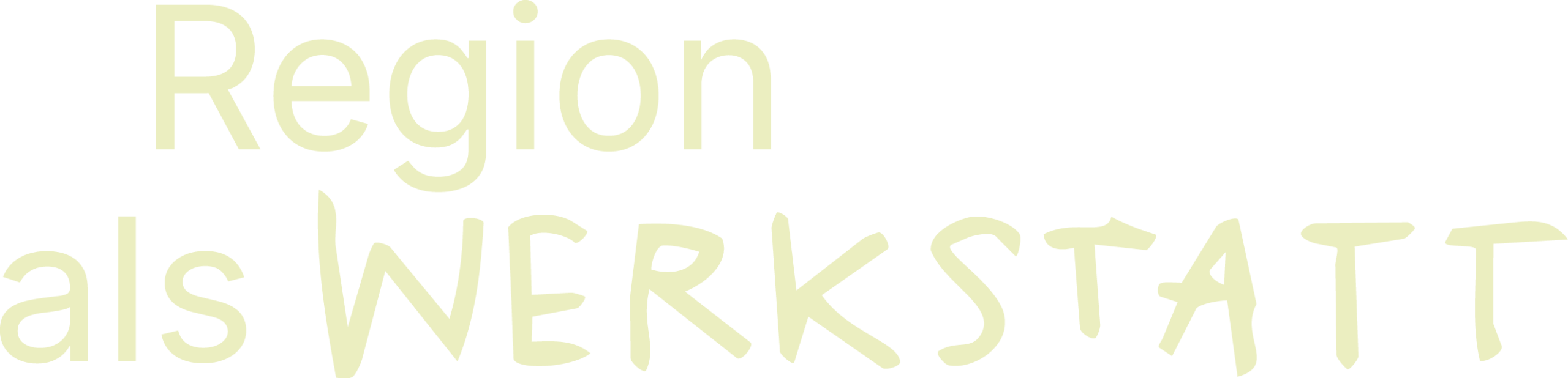 Region als Werkstatt
